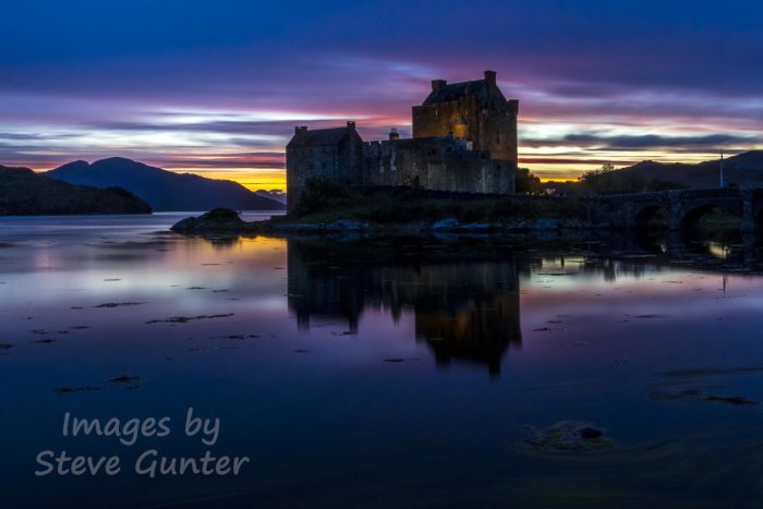 Eilean Donan Castle Sunset Blue